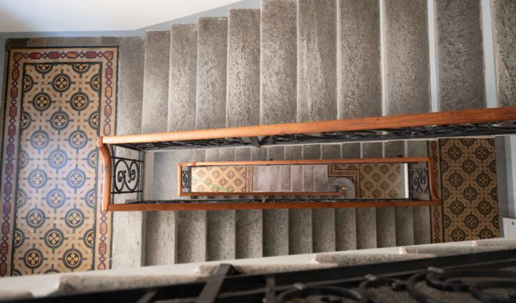 Pulizia di scala storica a Lugano